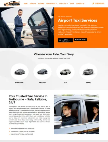 taxi service website