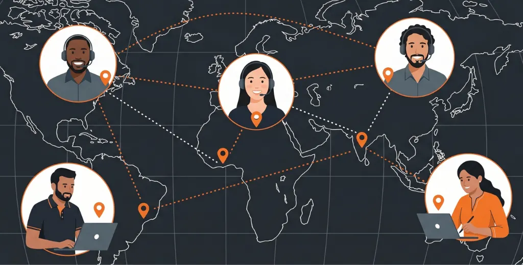 IT outsourcing remote team network